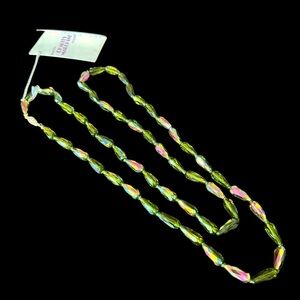 NWT Vintage Charles Marchant Watermelon Aurora Borealis Crystal Bead Necklace